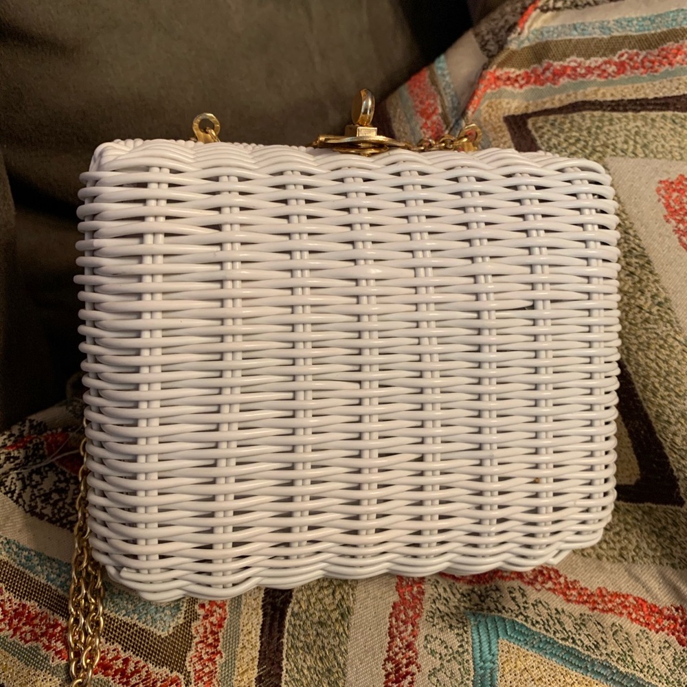 La Regale Vintage wicker clutch.